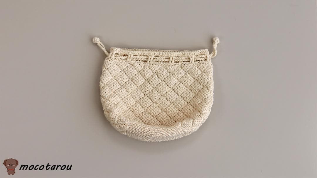 ぷっくり巾着ポーチ（ Mサイズ）