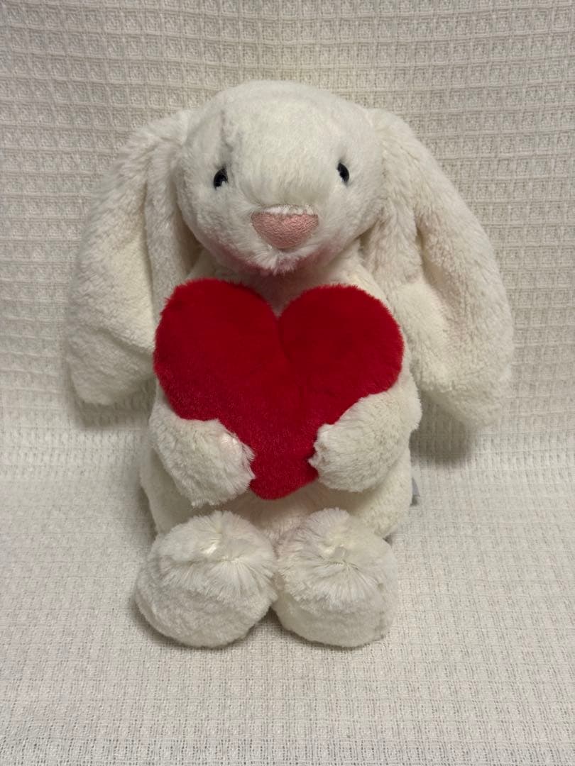 Bashful Red Love Heart Bunny ラブハートバニー M