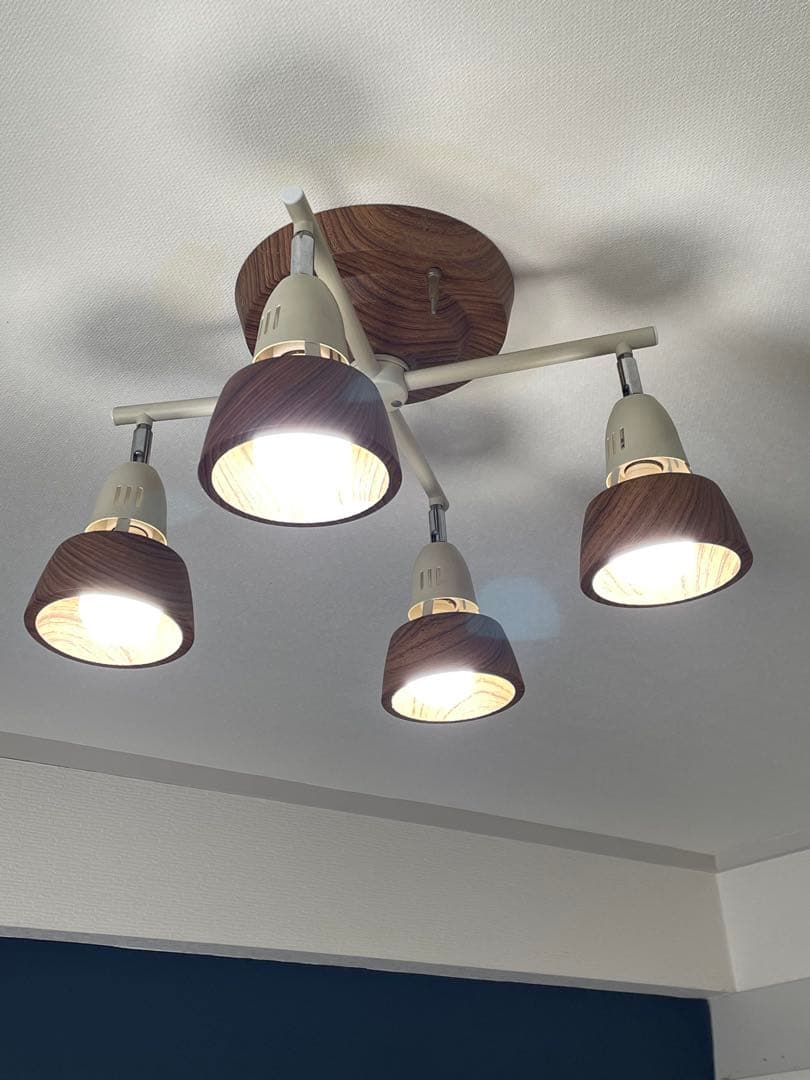 美品　アートワークスタジオ　4連　シーリングライト