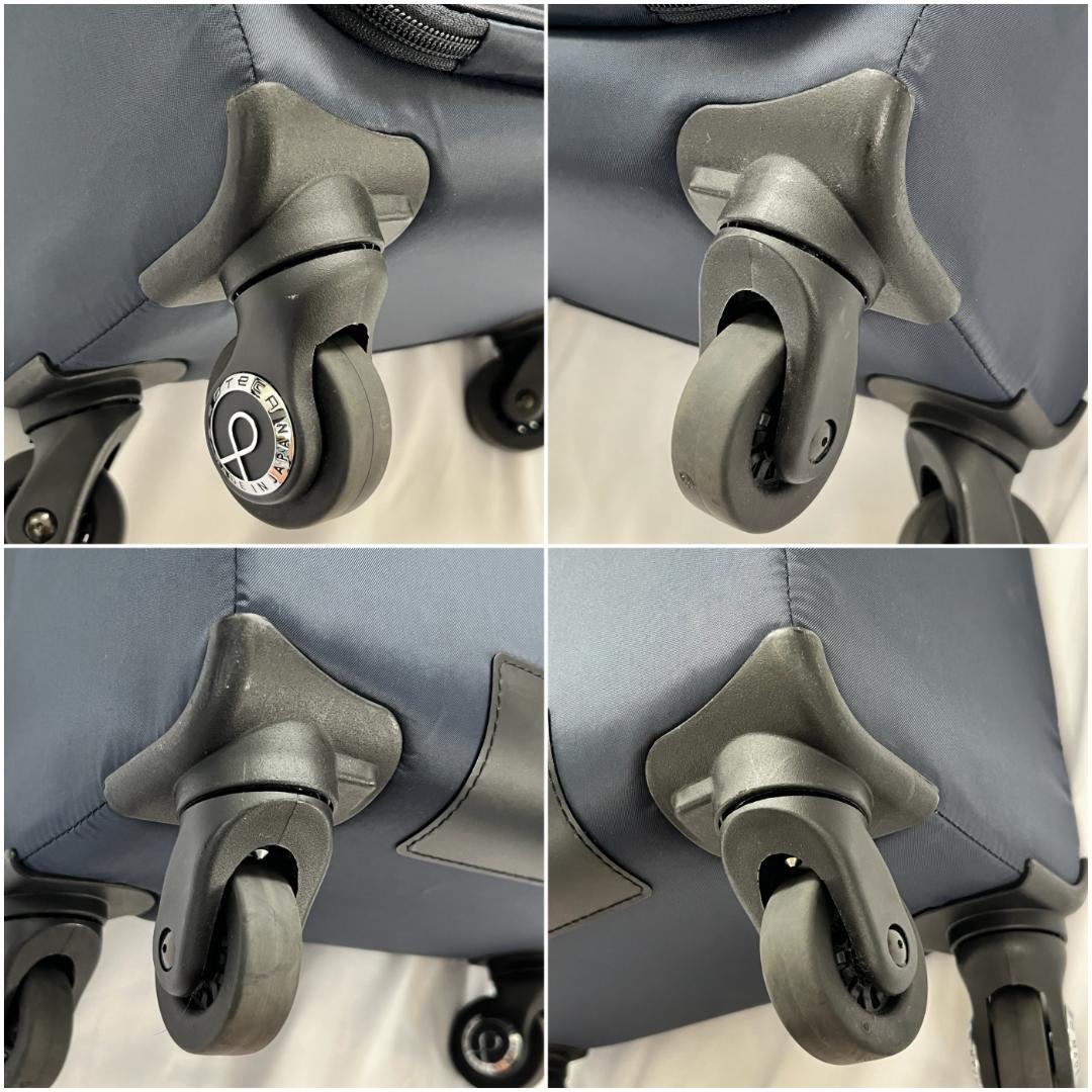 美品 プロテカ フィーナRF スーツケース ソフト 旅行 機内持込 超軽量 紺