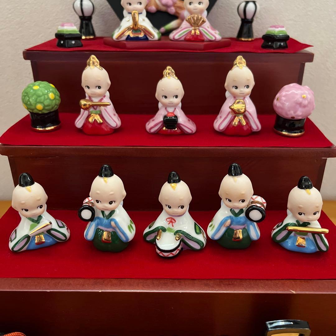 ローズオニールキューピーおひなさま　三段飾り