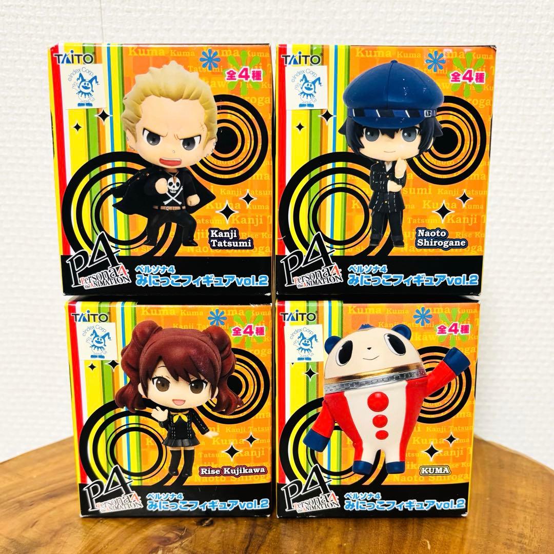 ペルソナ4 みにっこフィギュア vol.2 巽完二 白鐘直斗 久慈川りせ クマ