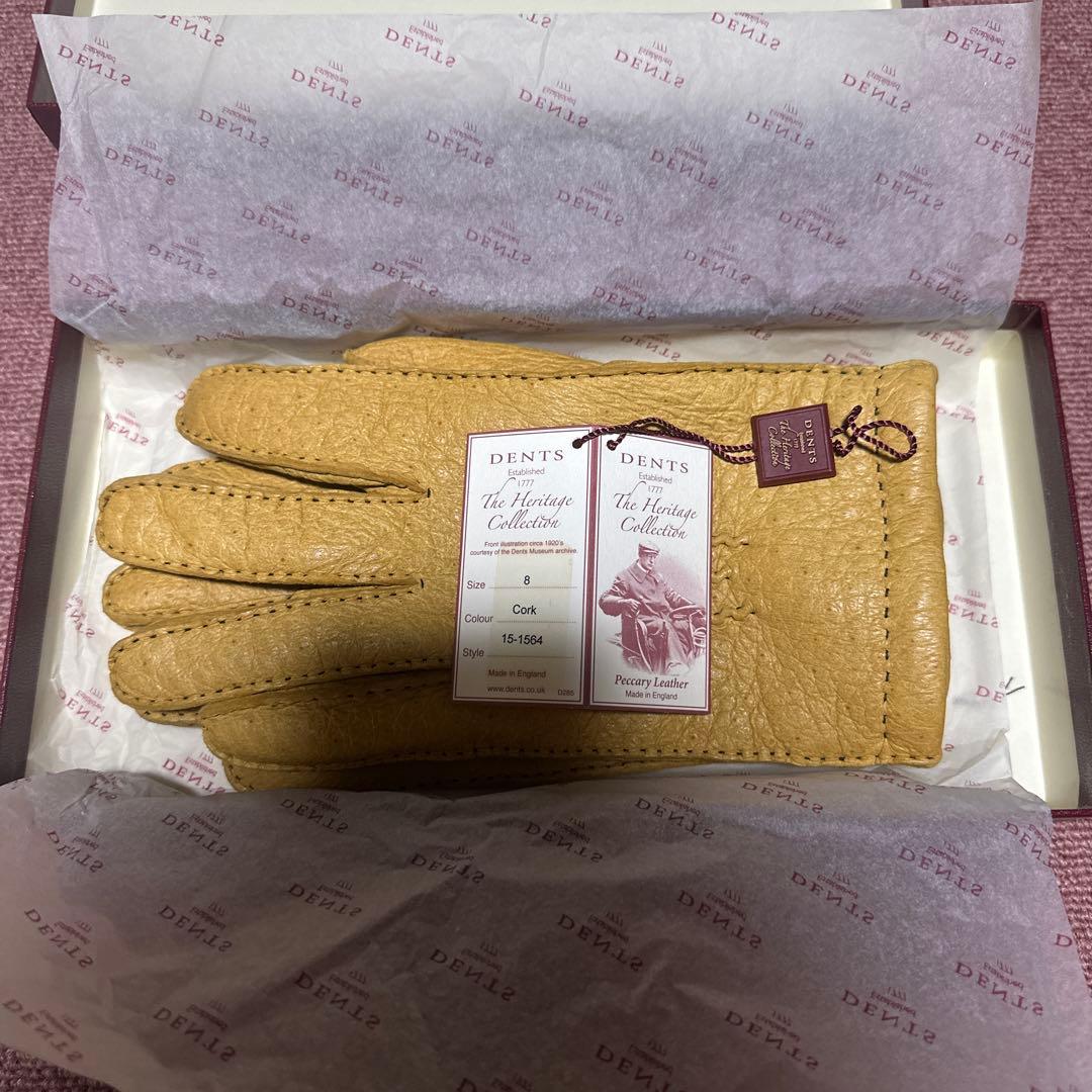 デンツ　ペッカリー　カシミアライニング　サイズ8