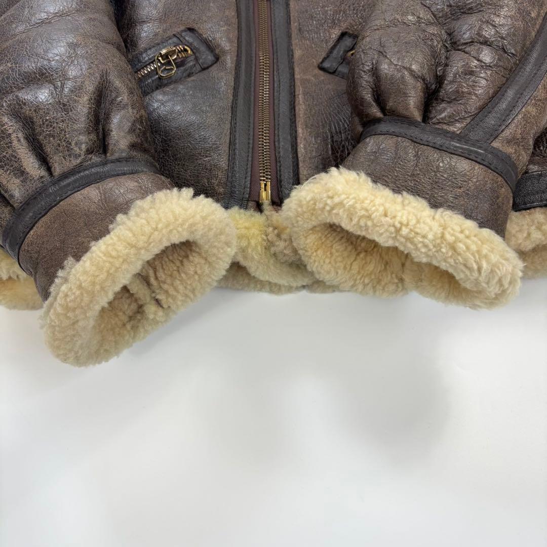 希少42サイズ　SCHOTT　B-3　フライトジャケット　ゴールド金具