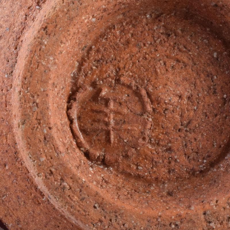 茶道具　大樋焼　大樋長左衛門　大樋年雄作　飴釉　茶碗　共布共箱　V　9136