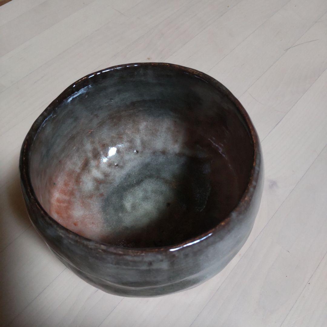 187【茶道具】吉向松月　赤茶碗