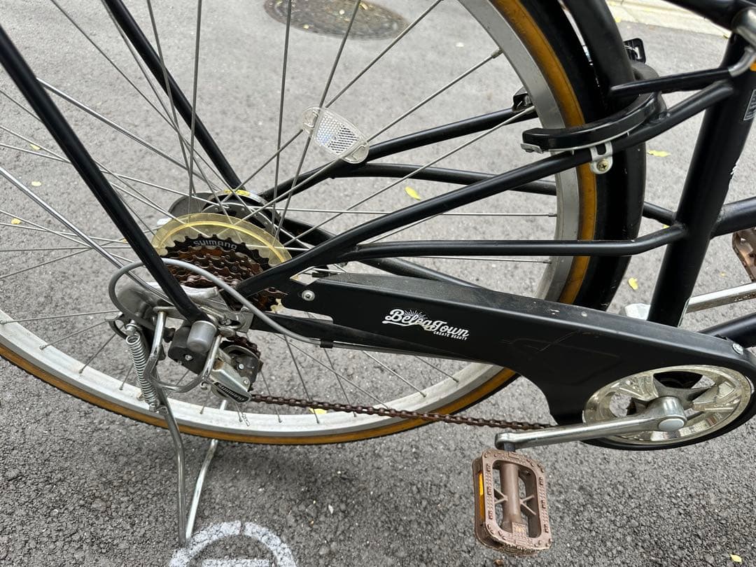 シティサイクル ブラック　あさひ　Beleg