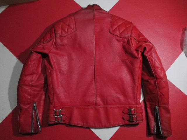 ヴィンテージ ルイスレザー ファントム 赤 パデッド ライダース 1970’S