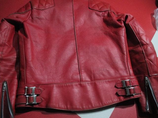 ヴィンテージ ルイスレザー ファントム 赤 パデッド ライダース 1970’S