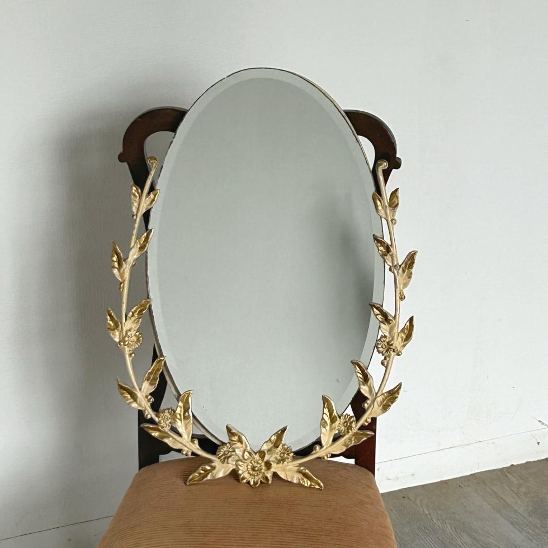 アンティーク 家具 ウォール ミラー イギリス 英国 鏡 ビンテージ 564A