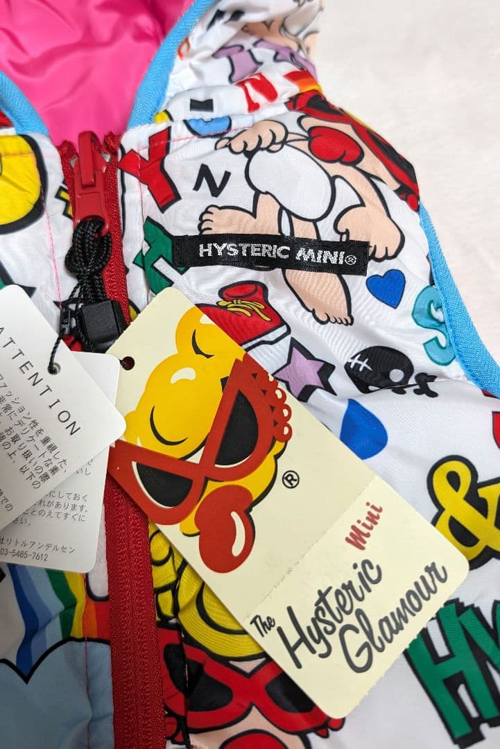 【新品】ヒステリックミニ «90» 総柄 リバーシブル ダウン アウター