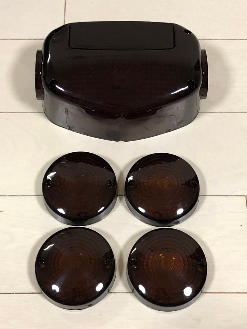 GS400 スモーク　テールレンズ　ウインカーレンズ　純正タイプ　クリア　当時物