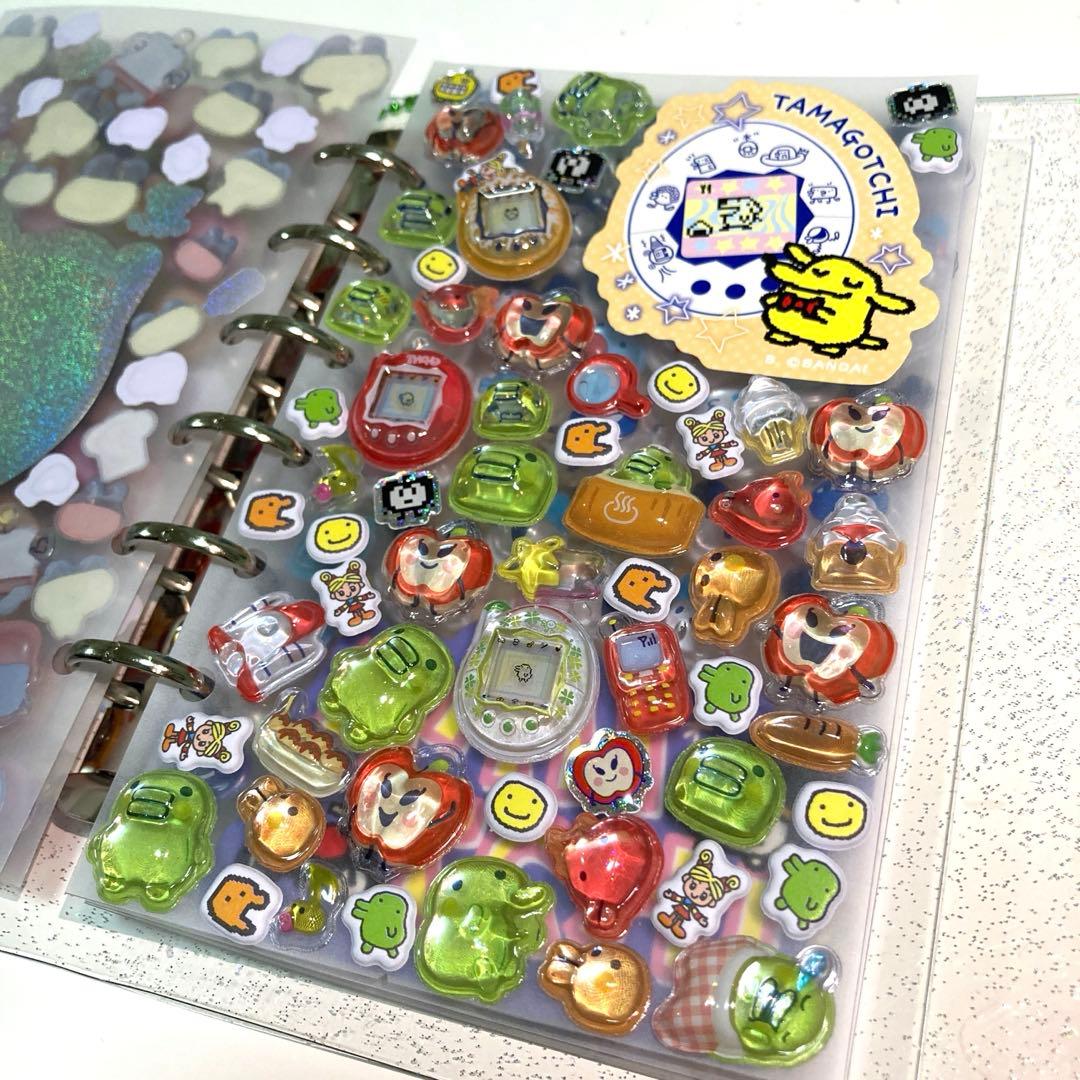 シール帳完成品　正規品　たまごっちボンボンドロップシール　キラキラシール