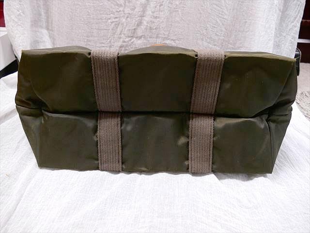 [2647]　良品　＊ダンヒル＊　ナイロンバック　旅行用鞄　カーキ