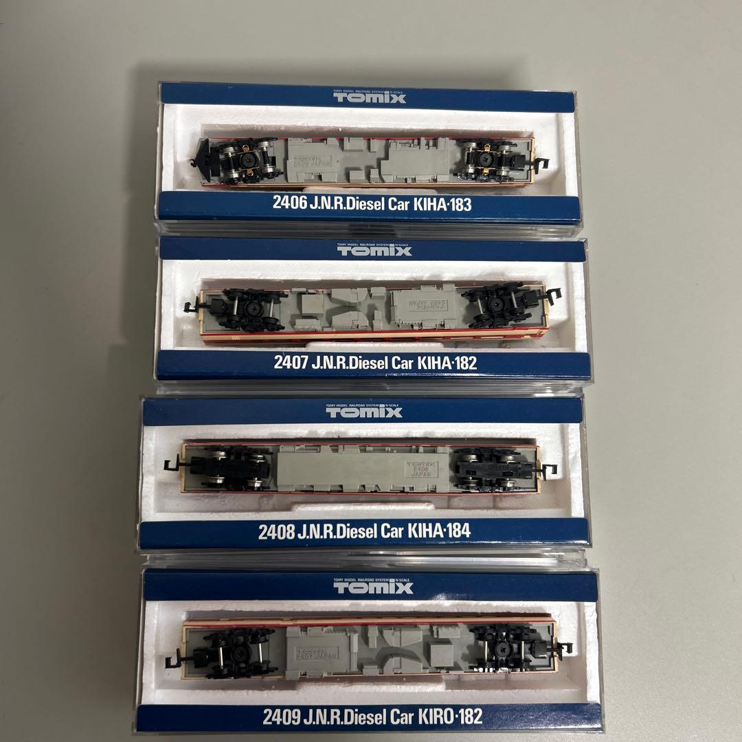 TOMIX ゲージ 国鉄キハ182 183 184形 ディーゼル車両 4両セット