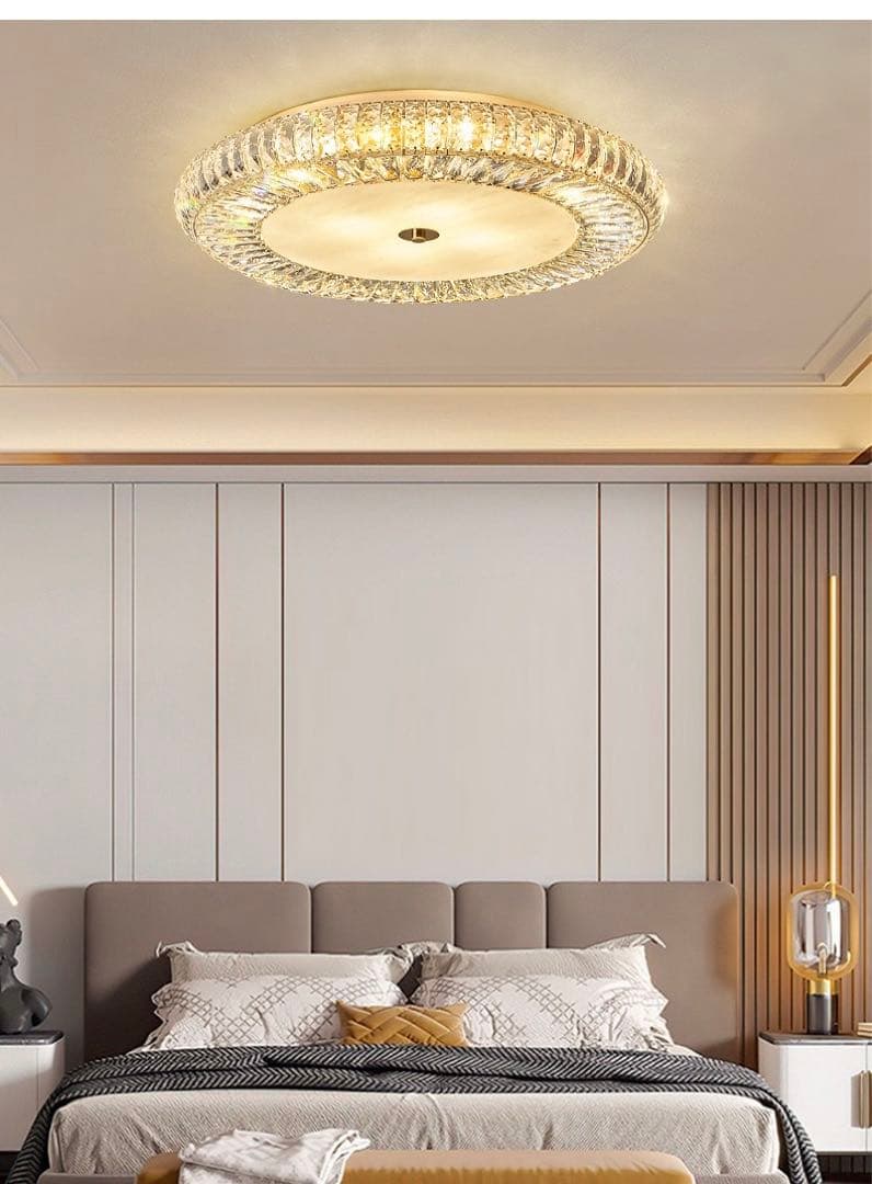 リモコン付きクリスタルシャンデリア 50cm