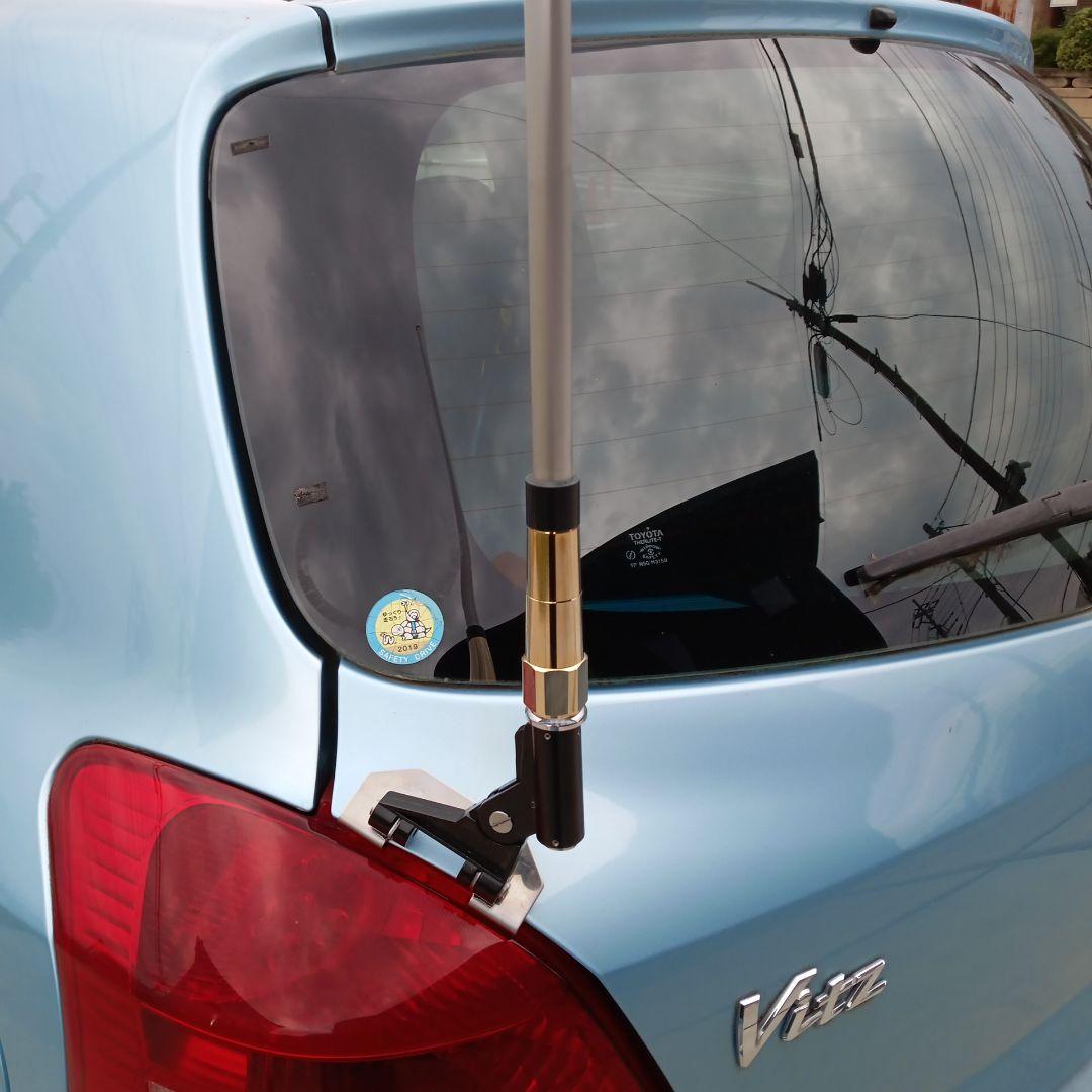 国産パイオニアパーソナルアンテナタイプ・取り付け基台付き風林火山白色