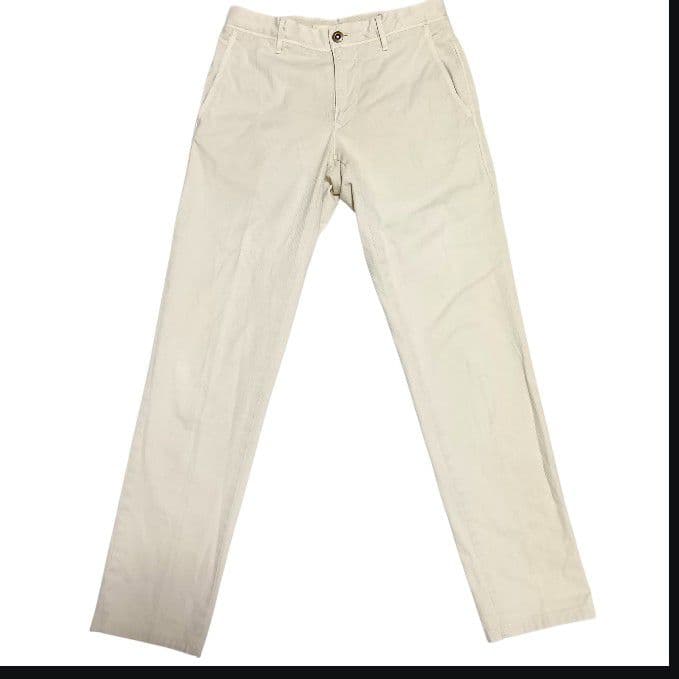 INCOTEX スラックス 100型 W29 ガーメントダイ アイボリー