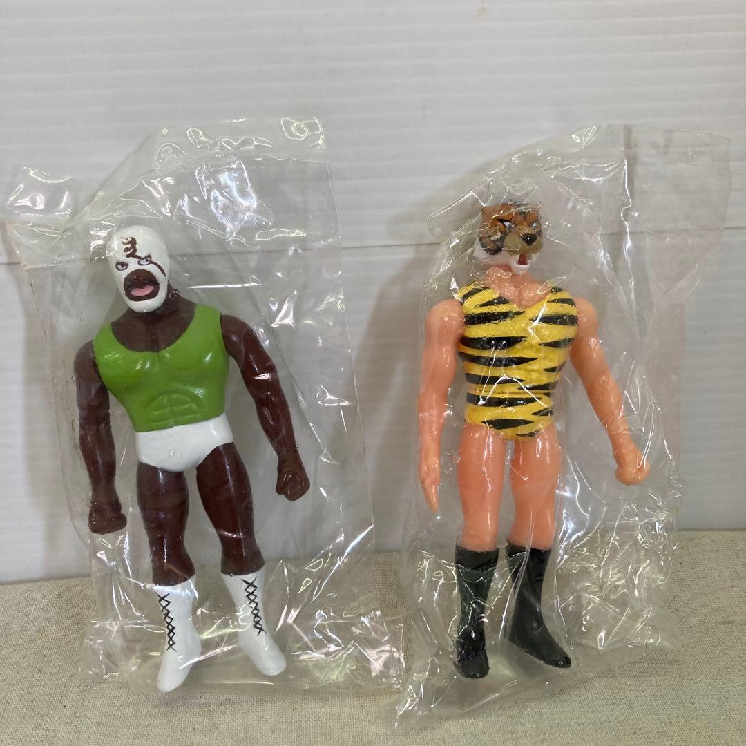 【激レア★9種セット】タイガーマスクフィギュア 幻のレスラー ソフビ 当時物　A