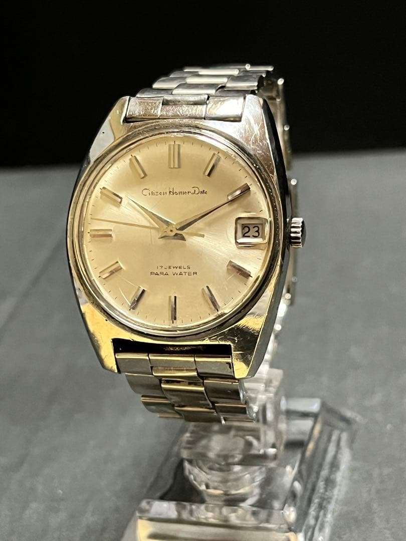 ★レアモデル！シチズン ホーマー デイト AT/自動巻メンズ腕時計稼働