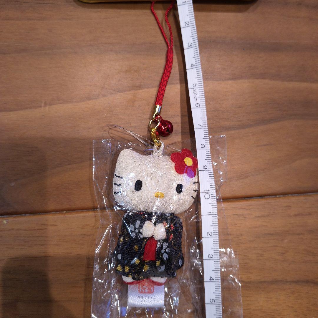 ヴィンテージ ご当地キティ ハローキティ きもの根付 ストラップ