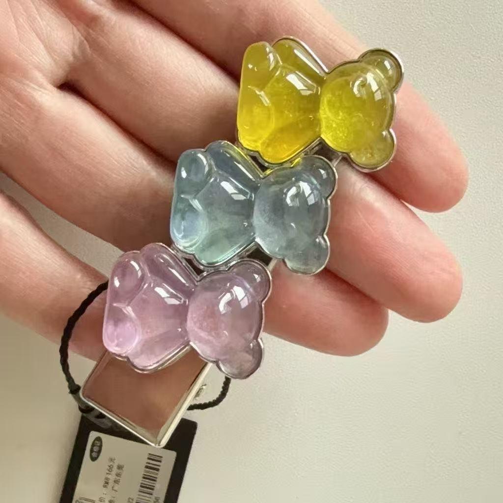 カラフルクマ型ストラップ