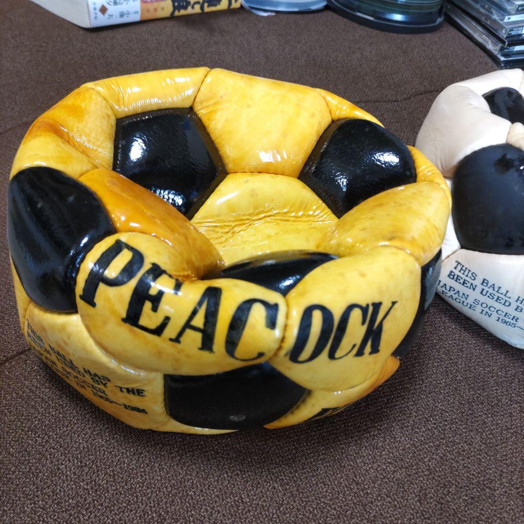 昭和レトロヴィンテージ品　ピ−コックサッカーボール　JFA５号公認球