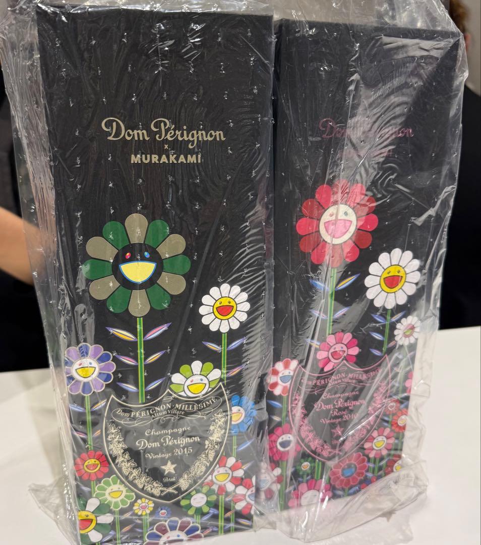 【完全新品未開封】　ドンペリニヨン村上隆限定2本セット（2015、ロゼ2010）