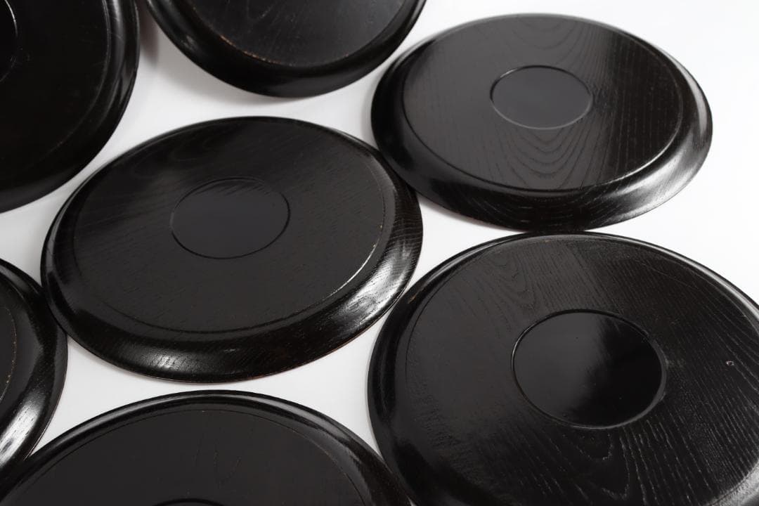 茶道具 日ノ丸盆 丸盆 七枚 煎茶道具