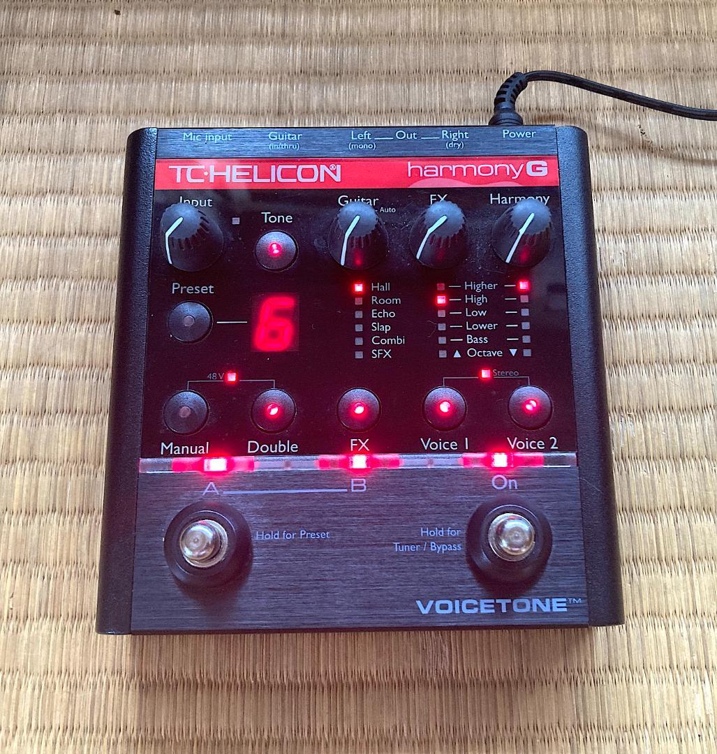 TC Helicon VoiceTone Harmony Gボーカル　ギター連動