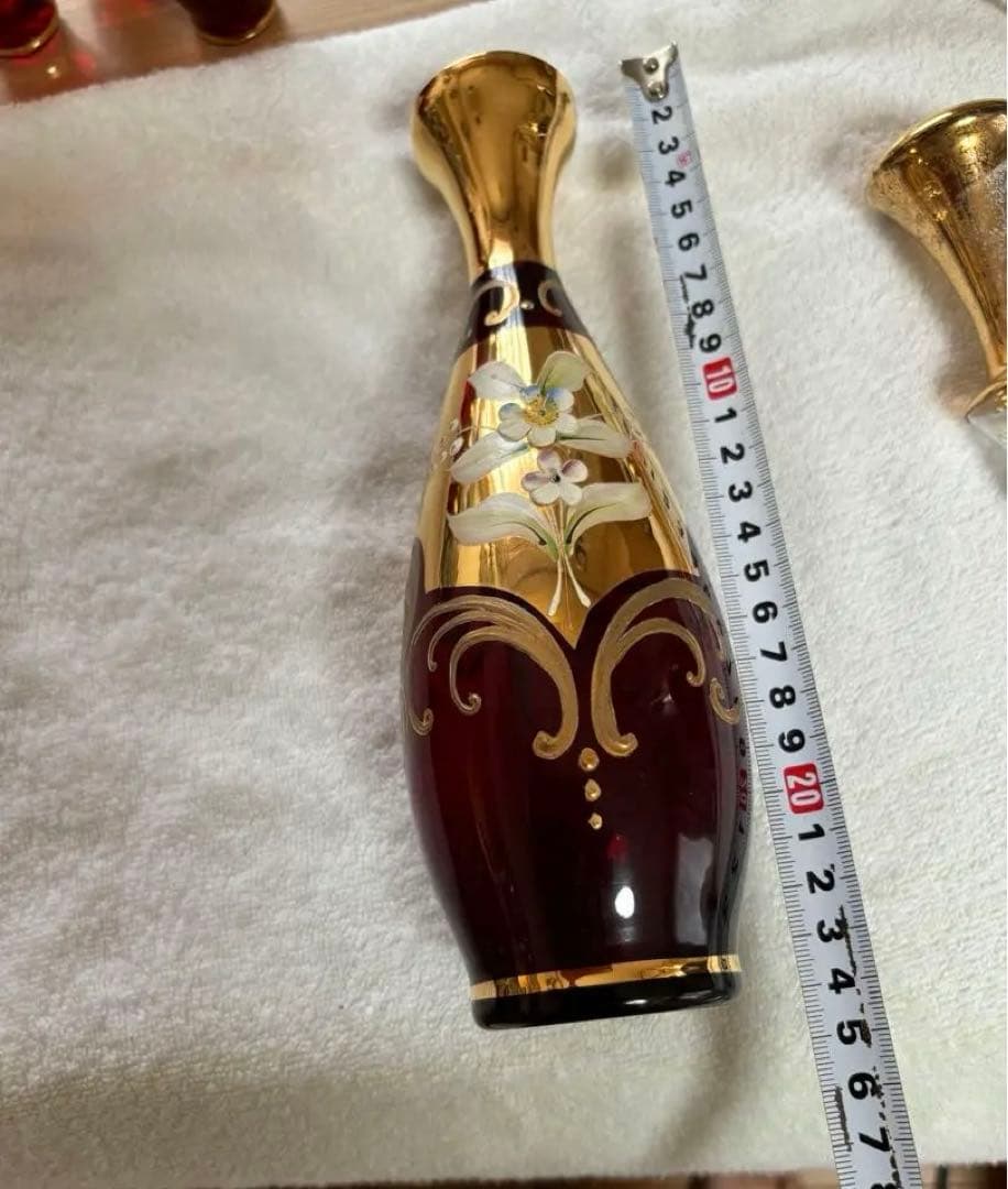 未使用ビンテージ❗️イタリア ベネチアングラス ムラーノ デキャンタグラスセット