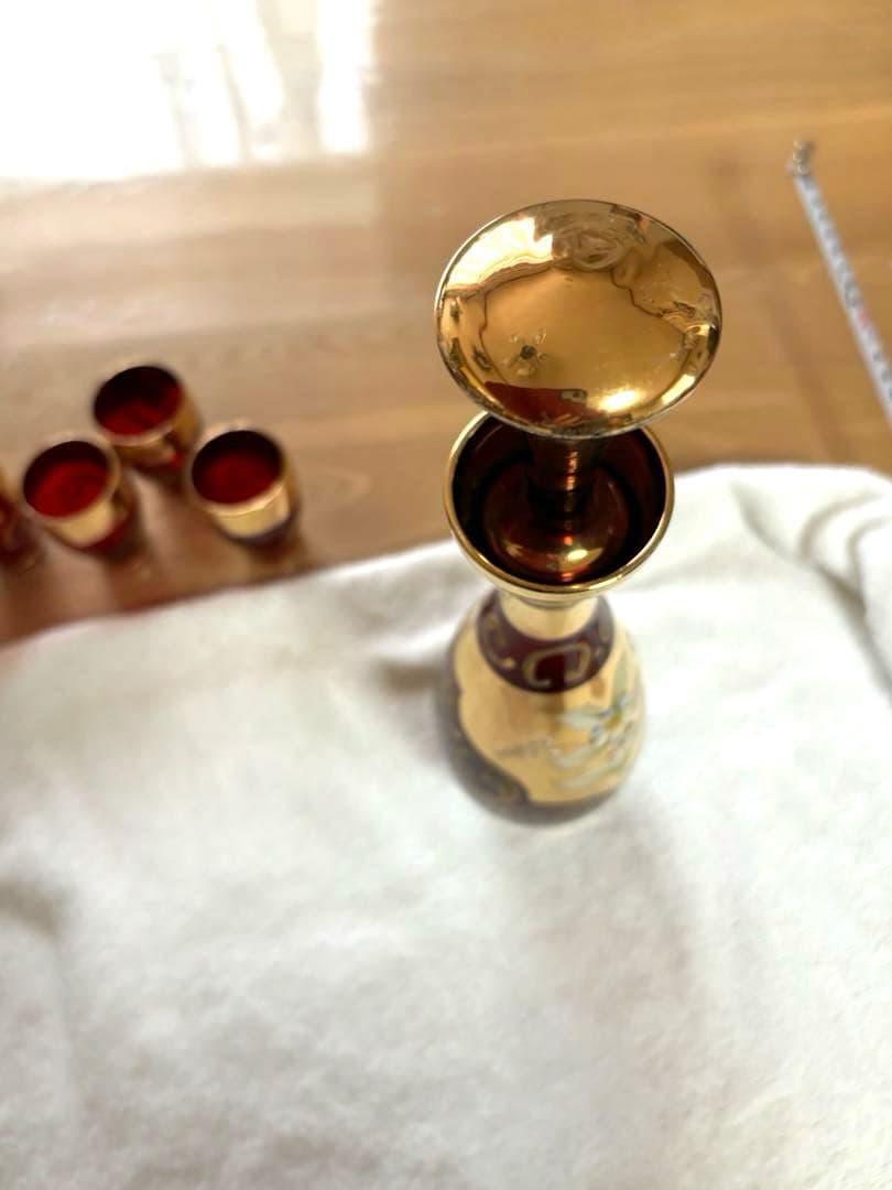 未使用ビンテージ❗️イタリア ベネチアングラス ムラーノ デキャンタグラスセット