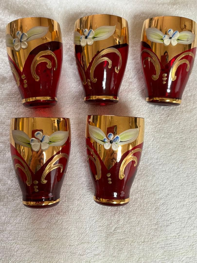 未使用ビンテージ❗️イタリア ベネチアングラス ムラーノ デキャンタグラスセット