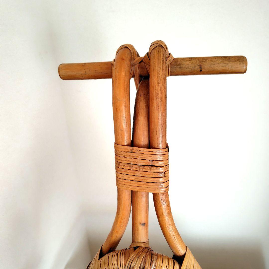 ラタン ロッキングホース 木製 ヴィンテージ レトロ 揺り木馬 おもちゃ 日本製