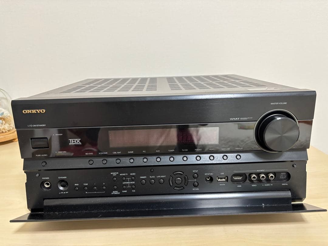 ONKYO動作確認済AVアンプ TX-NA808★元の取扱説明書＆電源ケーブル付