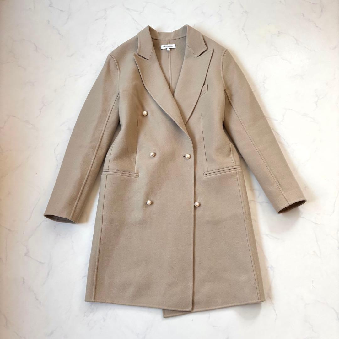 【希少なミドル丈！】マディソンブルー パールボタン チェスター リバーコート S