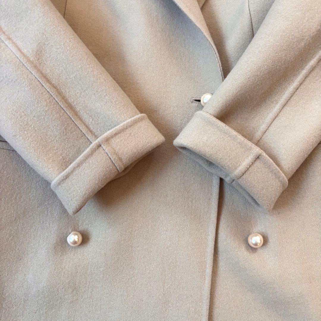 【希少なミドル丈！】マディソンブルー パールボタン チェスター リバーコート S