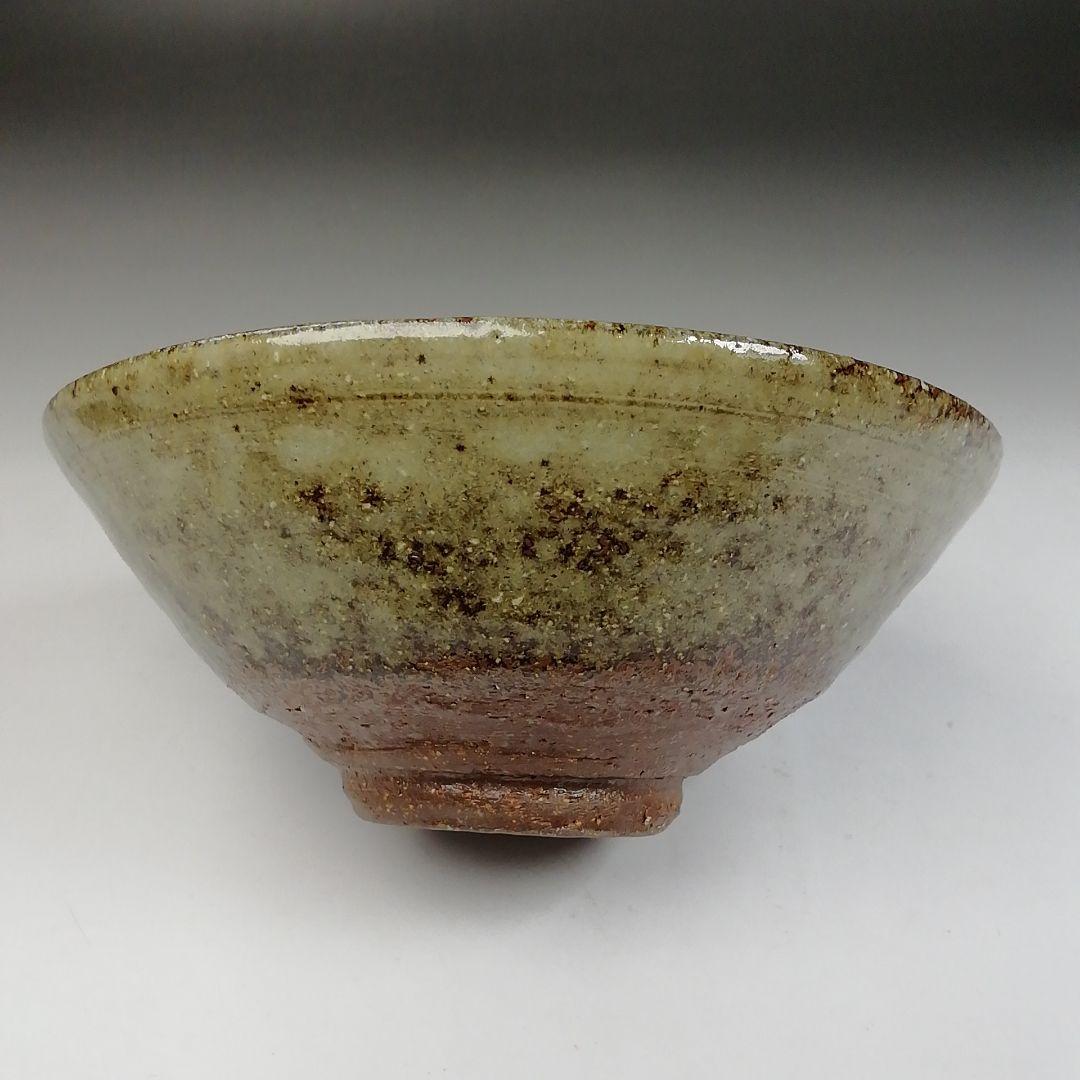 Ｗ１０９　茶碗　『唐津写　竹』『平茶碗』『浅見与し三 造』　共箱　抹茶碗　茶道具