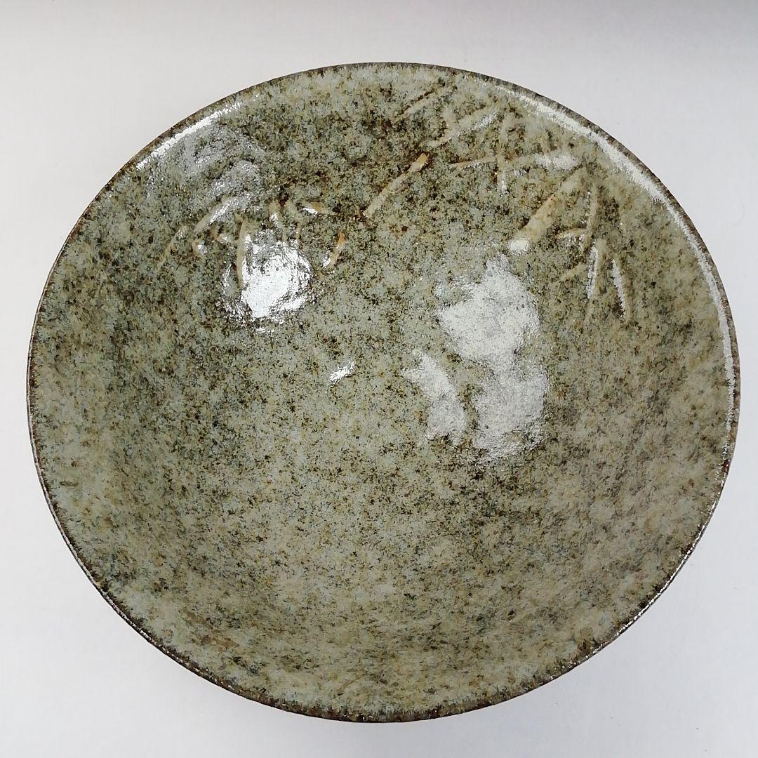 Ｗ１０９　茶碗　『唐津写　竹』『平茶碗』『浅見与し三 造』　共箱　抹茶碗　茶道具