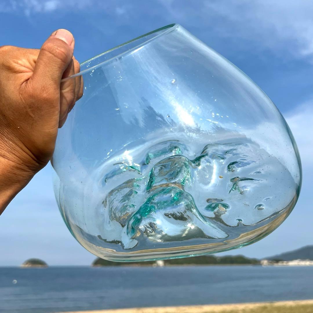 流木ガラスオブジェ特大F 花瓶 金魚鉢 テラリウム フラワーポット 水槽 アート