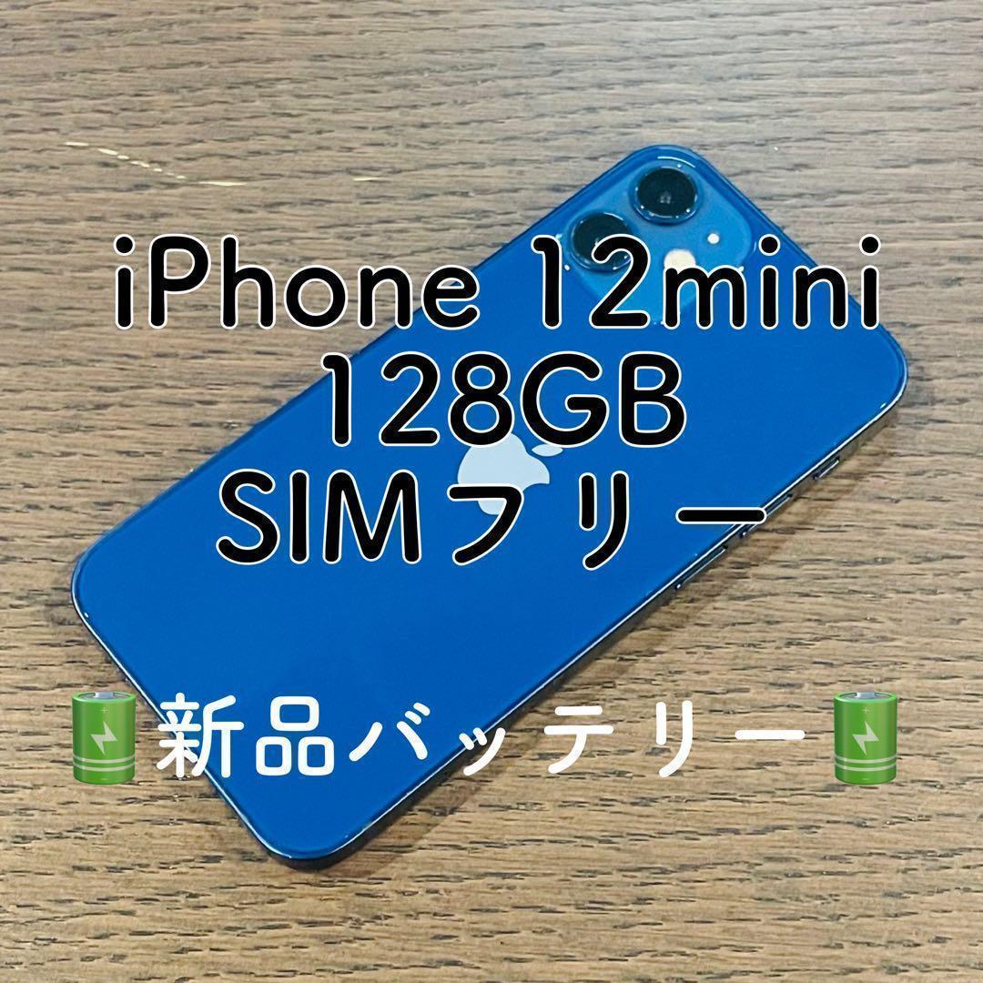 ✨美品✨iPhone12mini 本体 ブルー 128GB SIMフリー 本体