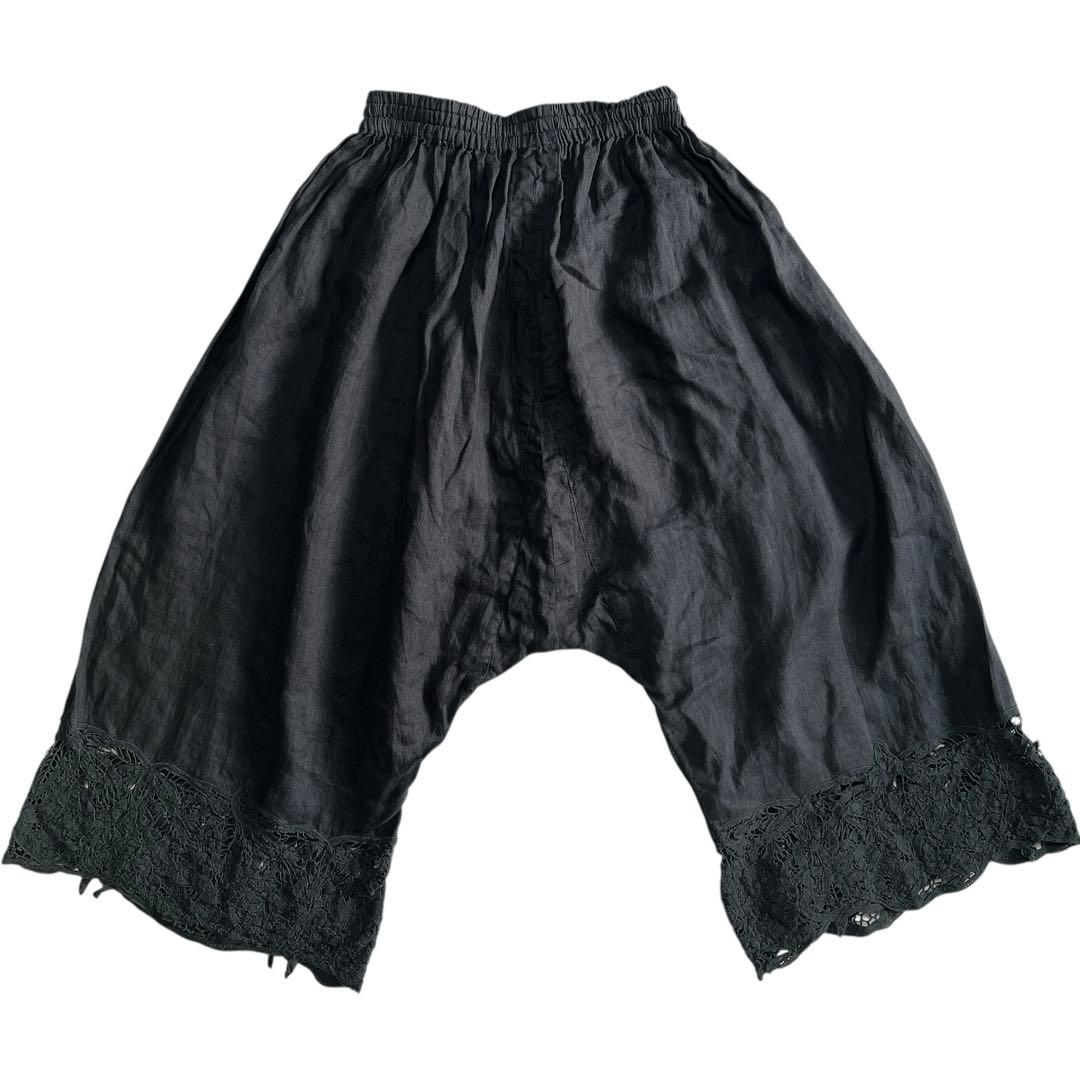 ヴラスブラム Vlass blomme コルトレイクリネン レースサルエルパンツ