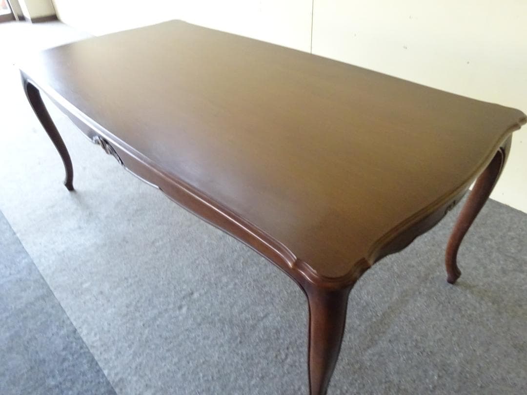 まさ　カリモク　ビンテージ　フレンチクラシック　ダイニングテーブル　ロココ