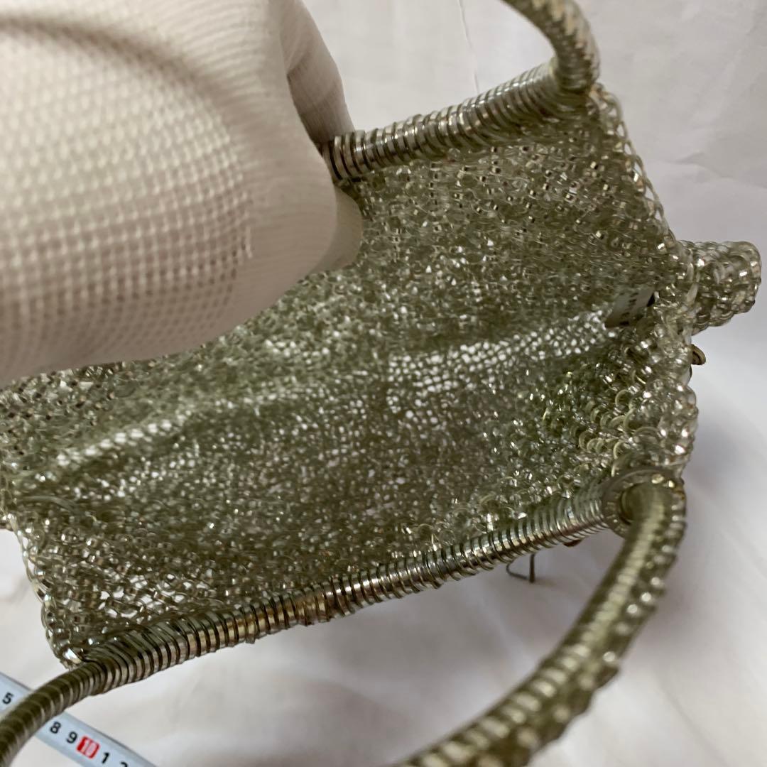 アンテプリマ美品希少シルバー ビーズ ハンドバッグ