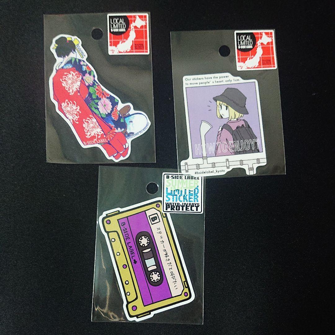 ビーサイドレーベル 京都限定 7周年等 ステッカー