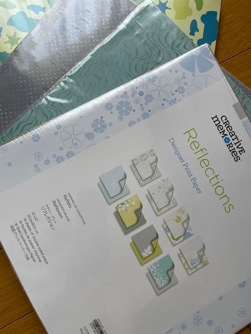 スクラップブッキング　爽やかペーパー