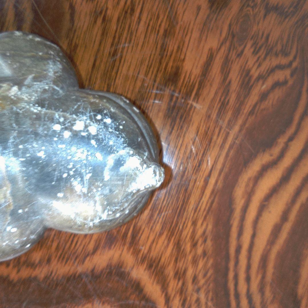 骨董５ イヌイット?黒色石製座仏像