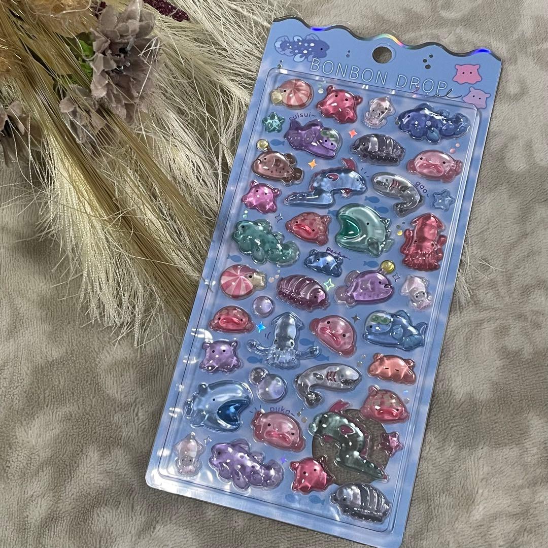 水族館限定　クーリア　正規品　ボンボンドロップシール　４枚セット ②