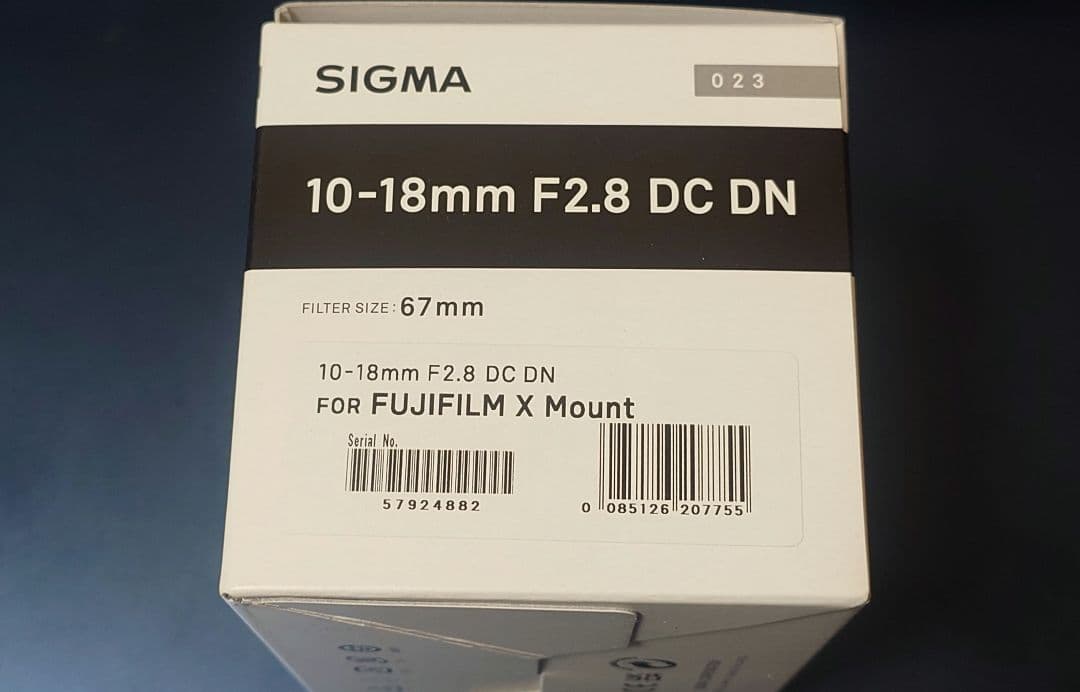 【新品未使用】SIGMA 10-18mm F2.8 DC DN