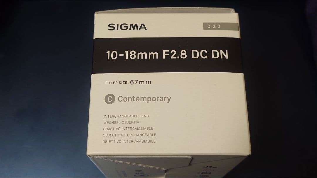 【新品未使用】SIGMA 10-18mm F2.8 DC DN